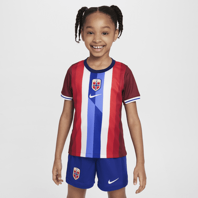 Norway 2024/25 Stadium Home Younger Kids' Nike Football Replica 3-Piece Kit