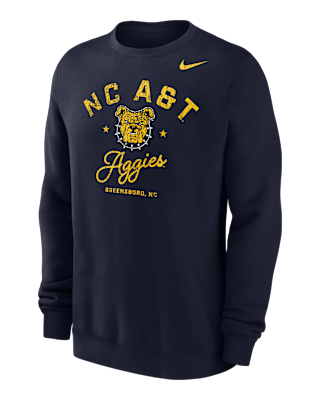 Мужской свитшот Nike Club Fleece College (North Carolina A&T University) Men’s Crew-Neck