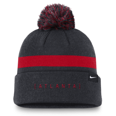 Atlanta Braves Hometown Peak Men's Nike MLB Cuffed Pom Beanie