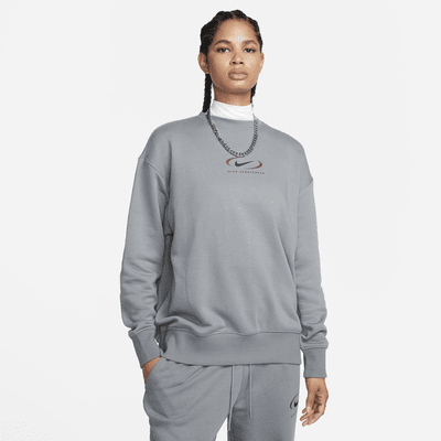 women's nike sportswear phoenix fleece oversized crewneck sweatshirt