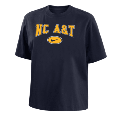 North Carolina A&T Women's Nike College Boxy T-Shirt. Nike.com