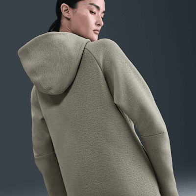 Nike Sportswear Tech Fleece Windrunner Tam Boy Fermuarlı Kadın Kapüşonlu Üst