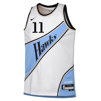 Jersey Nike Dri-FIT de la NBA Swingman para niños talla grande Trae Young Atlanta Hawks 2024/25 City Edition