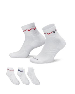 Unisex носки Nike Everyday Plus Cushioned Training Ankle Socks (3 Pairs) для тренировок