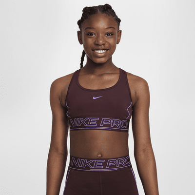 Brassière de sport Nike Pro Swoosh pour fille