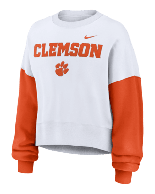 Женские  Clemson Tigers Primetime Nike College Pullover Crew