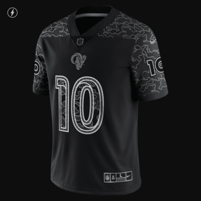 Men's Los Angeles Rams Cooper Kupp Nike Black RFLCTV Limited