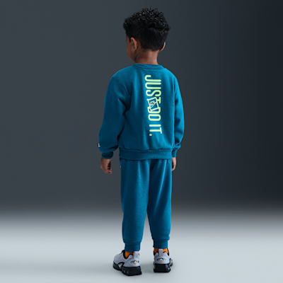 Nike Glow With Me Toddler Lightweight Fleece 2-Piece Crew Set
