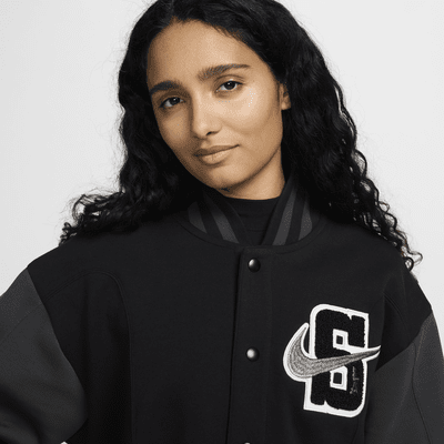 Chamarra bomber oversized para mujer Serena Williams Design Crew