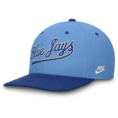 Gorra Nike Dri-FIT de la MLB ajustable para hombre Toronto Blue Jays Cooperstown Pro