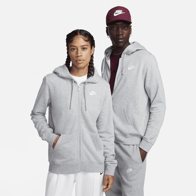 Sudadera con gorro de cierre completo para mujer Nike Sportswear Club Fleece