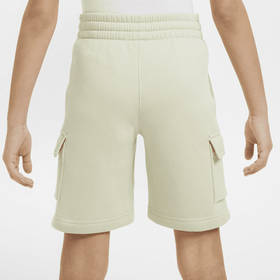 Shorts cargo para niños talla grande Nike Sportswear Club Fleece