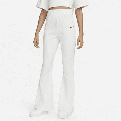 Nike Sportswear Women's High-Waisted Ribbed Jersey Flared Pants