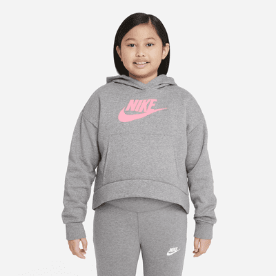 Nike Sportswear Club Fleece Big Kids' (Girls') Hoodie (Extended Size)