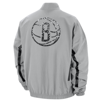 Brooklyn Nets DNA Courtside Jaqueta estampada de teixit Woven Nike NBA - Home