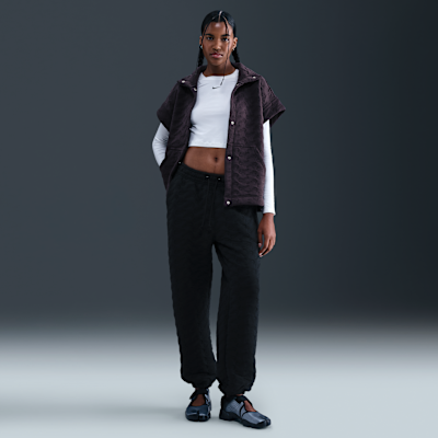 Oversized Nike Sportswear Phoenix Fleece-jacquardvest til kvinder