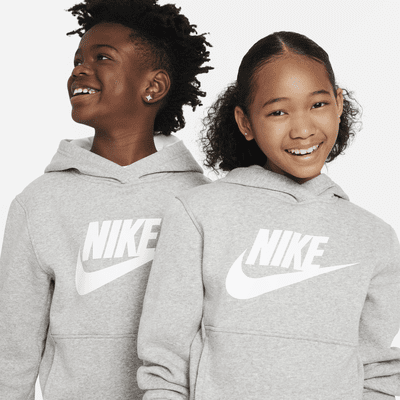 Sudadera con gorro para niños talla grande Nike Sportswear Club Fleece