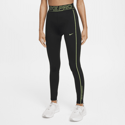 Nike Pro Girls' Dri-FIT Mid-Rise Leggings