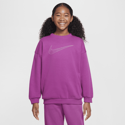 Nike Sportswear Club Fleece extragroßes Sweatshirt für ältere Kinder (Mädchen)