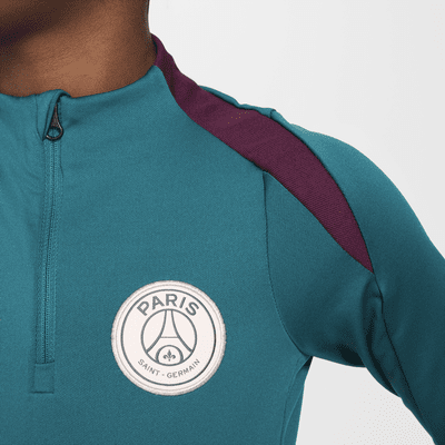 Fotbalové tréninkové tričko Nike Dri-FIT Paris Saint-Germain Strike pro větší děti