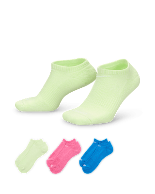 Unisex носки Nike Everyday Plus Cushion Training No-Show Socks (3 Pairs) для тренировок