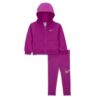 Nike Shine Baby (12-24M) Full-Zip Hoodie and Leggings Set