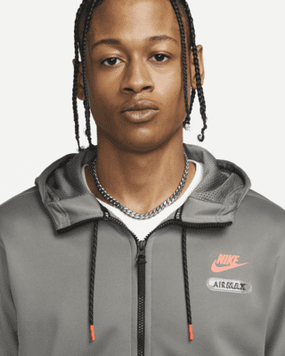 nike sportswear air max men's full zip fleece hoodie