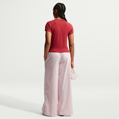 Nike Sportswear Chill Poplin Women's Loose Mid-Rise Woven Striped Pants