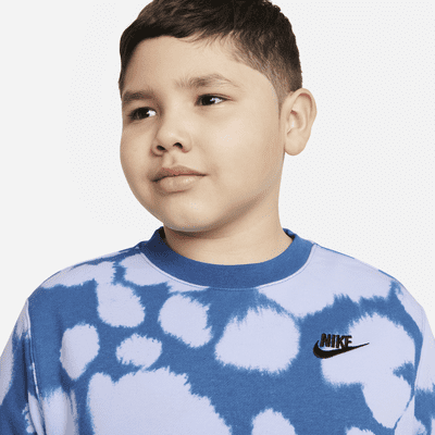 Nike Sportswear Big Kids' (Boys') Printed French Terry Sweatshirt (Extended Size)