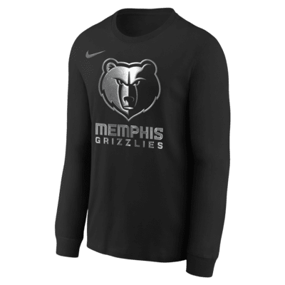 Memphis Grizzlies Courtside Big Kids' Nike NBA Boxy Long-Sleeve T-Shirt