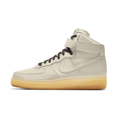 фото Кроссовки с индивидуальным дизайном nike air force 1 high by you - белый