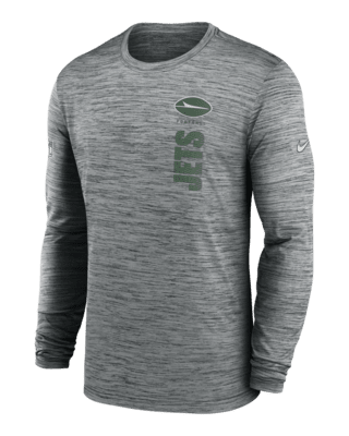 Мужская футболка New York Jets Sideline Velocity Nike Dri-FIT NFL Long-Sleeve