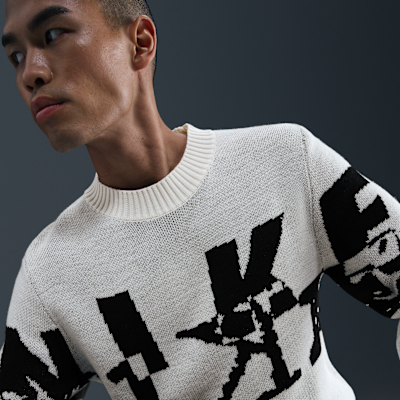 Suéter de cuello redondo tejido Knit para hombre Nike Sportswear
