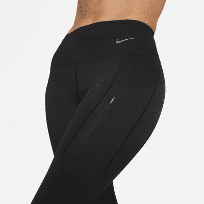 Nike Go Women's Firm-Support Mid-Rise Cropped Leggings with Pockets ...