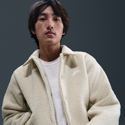 Nike Sportswear Club Men's High-Pile Fleece Coaches Jacket