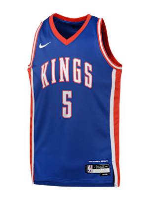 Подростковые джерси De'Aaron Fox Sacramento Kings 2024/25 City Edition Big Kids' Nike Dri-FIT NBA Swingman Jersey