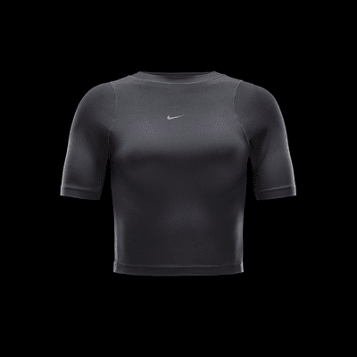 Nike Zenvy Rib Camiseta de manga corta Dri-FIT - Mujer