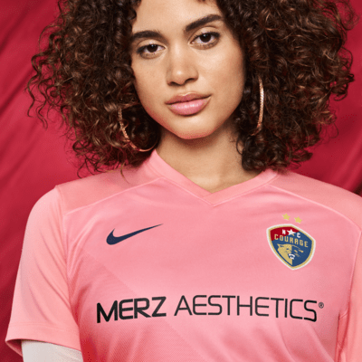 Jersey Nike Dri-FIT de la NWSL replica del North Carolina Courage visitante 2024 Stadium para mujer