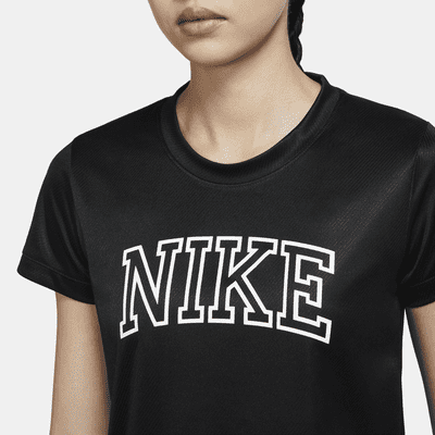 เสื้อวิ่งแขนสั้นผู้หญิง Nike Dri-FIT Swoosh