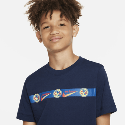 Playera de fútbol Nike del Club América para niños talla grande. Nike.com