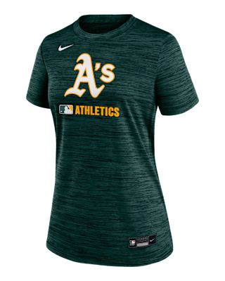 Женская футболка Athletics Authentic Collection Velocity Nike Dri-FIT MLB