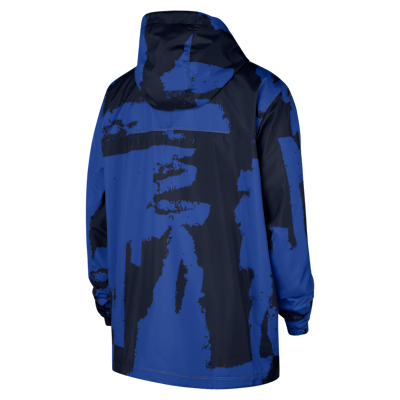 Chamarra Nike Club de tejido Woven de la NBA de cierre completo para hombre Dallas Mavericks Courtside