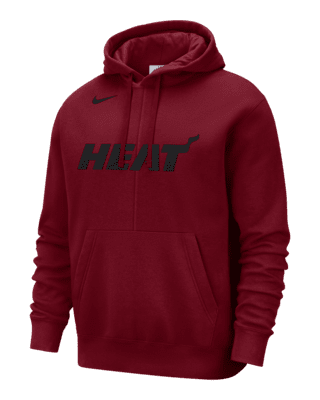 Miami Heat Courtside Men's Nike NBA Pullover Fleece Hoodie.