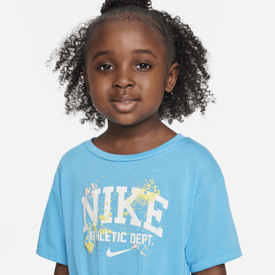 Playera para niños pequeños (top con nudos Nike 