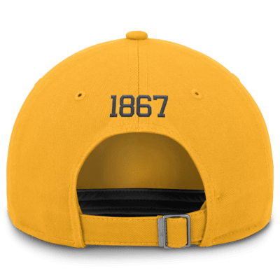 Gorra ajustable universitaria Nike Dri-FIT para hombre West Virginia Mountaineers Legacy Club