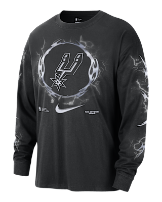Мужская футболка San Antonio Spurs Courtside Nike NBA Long-Sleeve