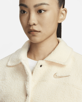 Nike Sportswear Women's Collared High-Pile Jacket. Nike JP