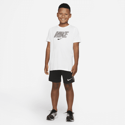 Shorts de entrenamiento estampados para niños talla grande Nike Dri-FIT Trophy
