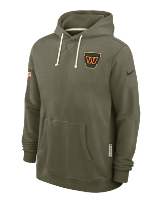 Мужское худи Washington Commanders Salute to Service Sideline Dominant Force Nike Dri-FIT NFL Pullover Hoodie