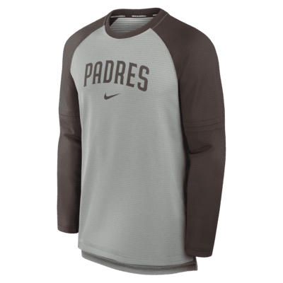 San Diego Padres Authentic Collection Game Time Men's Nike Breathe MLB Long-Sleeve T-Shirt